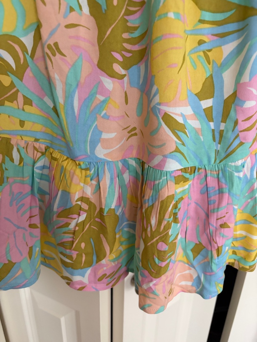 Billabong Pastel Floral Ruffle Sundress - Picture 5 of 6